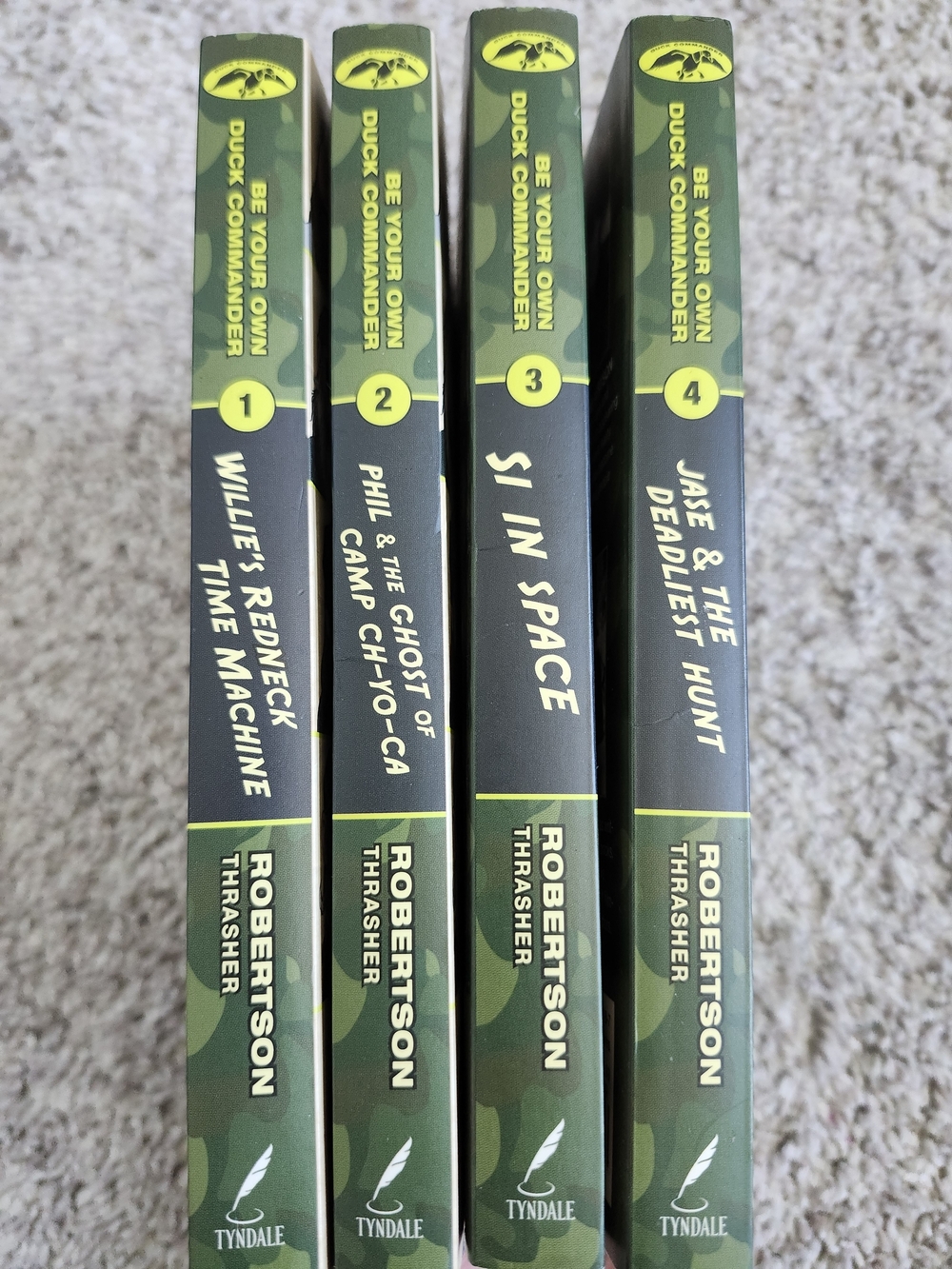 Tyndale "Be Your Own Duck Commander" 4 Book Set  Green Camo Spines